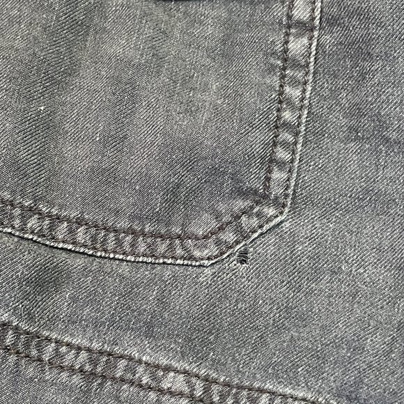 American Eagle 00 Paper Bag Linen Shorts Charcoal - Picture 5 of 5